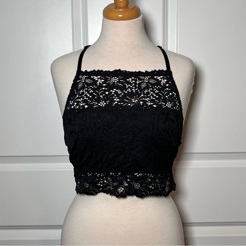 Aerie Black Lace Bralette Top